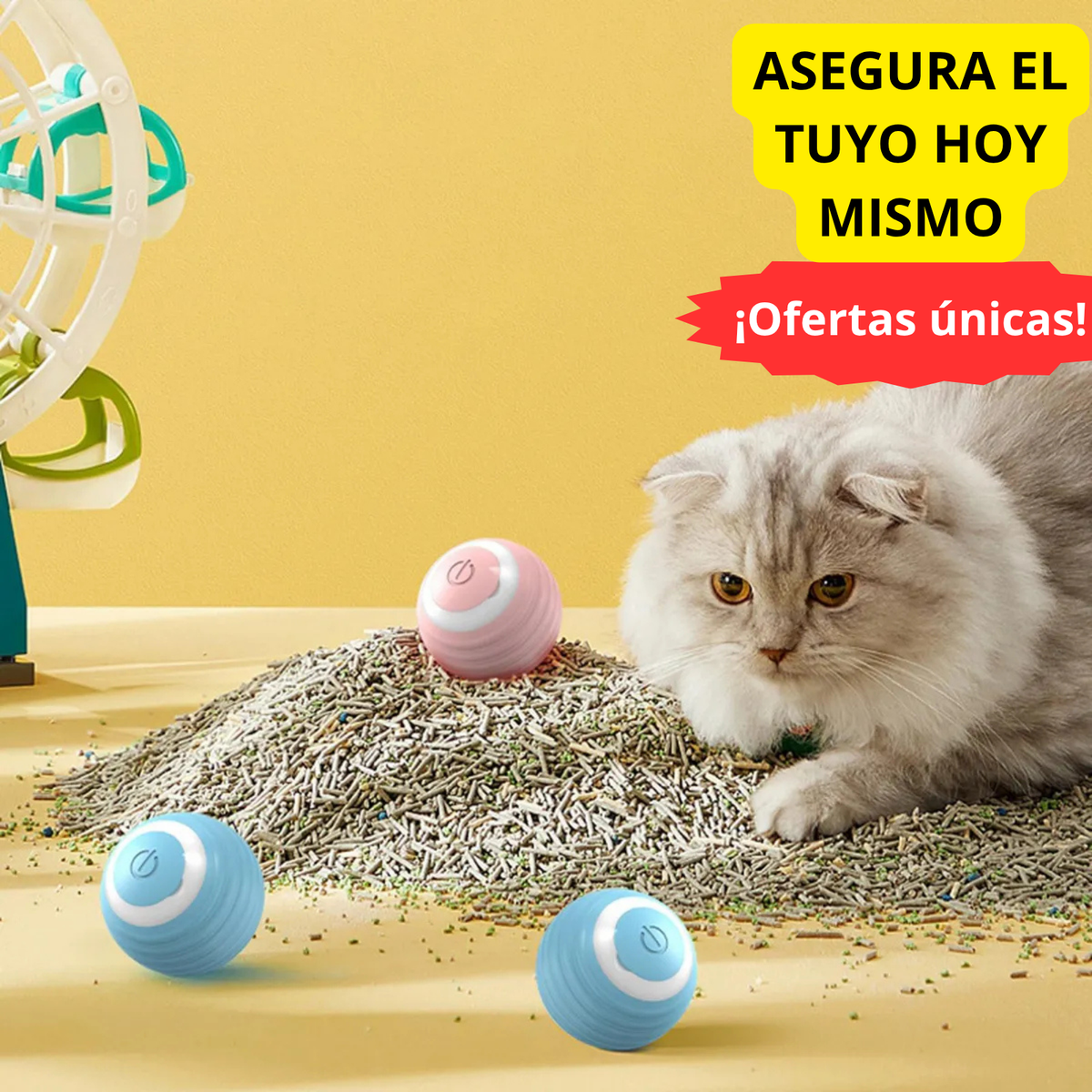 Pelota Inteligente Anti-Estrés para Mascotas 🐶🐱
