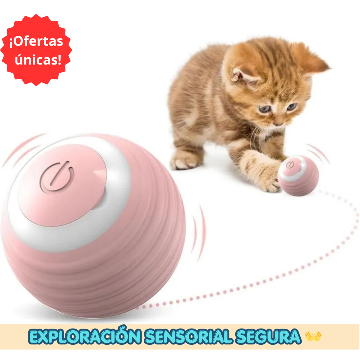 Pelota Inteligente Anti-Estrés para Mascotas 🐶🐱