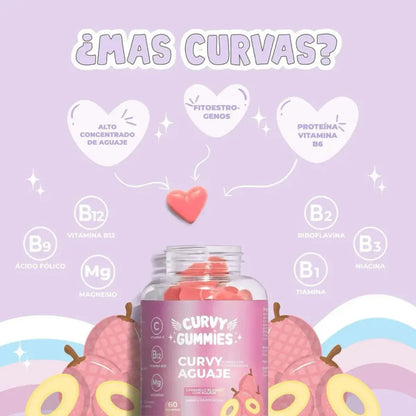 Curvy Gummies – Apoya tu bienestar femenino de forma natural y deliciosa 🍓