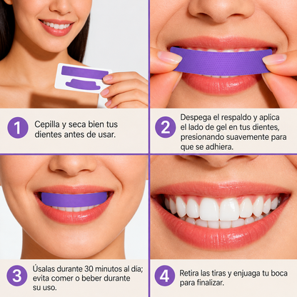 PurpleSmile™ Strips – Tiras Blanqueadoras con Tecnología PAP