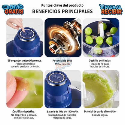 🍎 PeelPro™ — Pelador Eléctrico Automático "Pela frutas y verduras en segundos y sin esfuerzo"