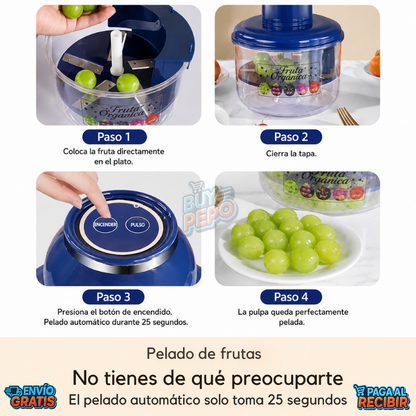 🍎 PeelPro™ — Pelador Eléctrico Automático "Pela frutas y verduras en segundos y sin esfuerzo"