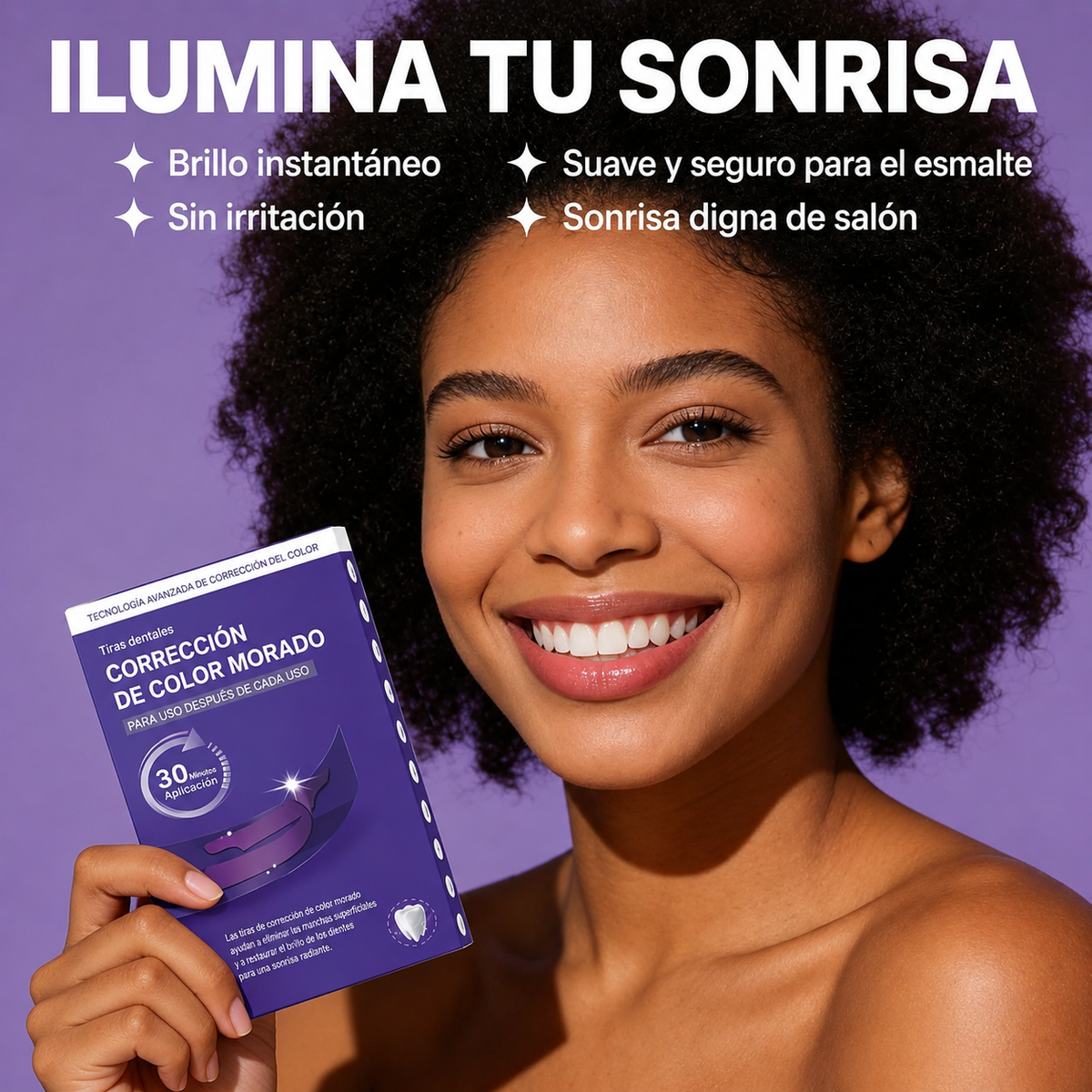 PurpleSmile™ Strips – Tiras Blanqueadoras con Tecnología PAP
