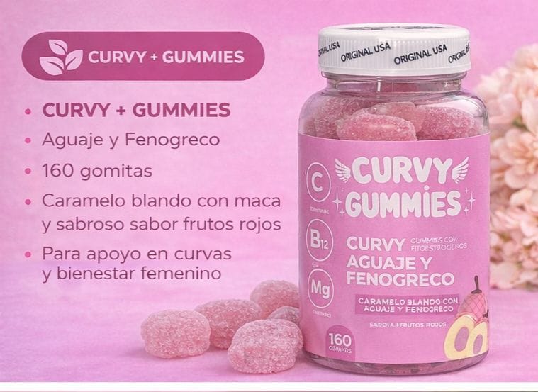 Curvy Gummies – Apoya tu bienestar femenino de forma natural y deliciosa 🍓