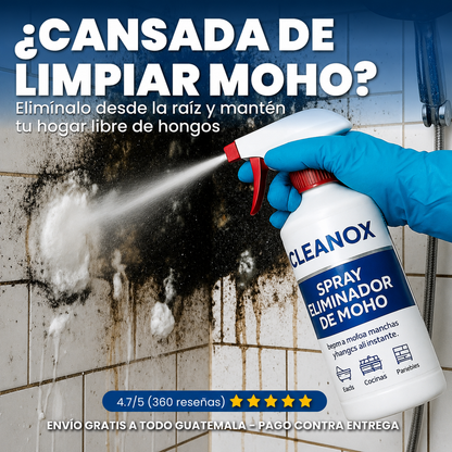 🧴 Cleanox™ | Spray Eliminador de Moho y Manchas de Humedad | Renueva la Apariencia de Tu Hogar