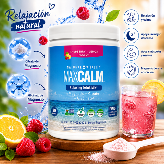 MAX CALM® | Magnesio Premium de Alta Absorción para Relajación y Bienestar Diario