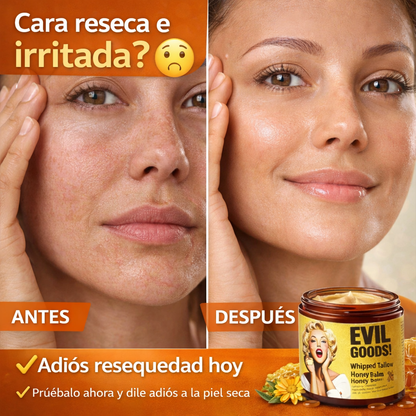 Evil Goods Bálsamo de Sebo de Res y Miel de Manuka 🍯 | Piel Suave y Radiante en Segundoss