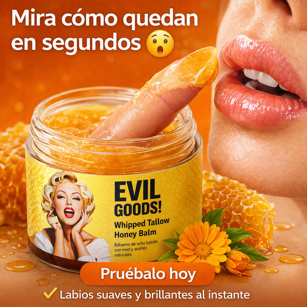 Evil Goods Bálsamo de Sebo de Res y Miel de Manuka 🍯 | Piel Suave y Radiante en Segundoss