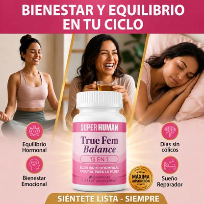 True Fem™ 13 en 1 - Bienestar Femenino | Energía y Equilibrio Hormonal