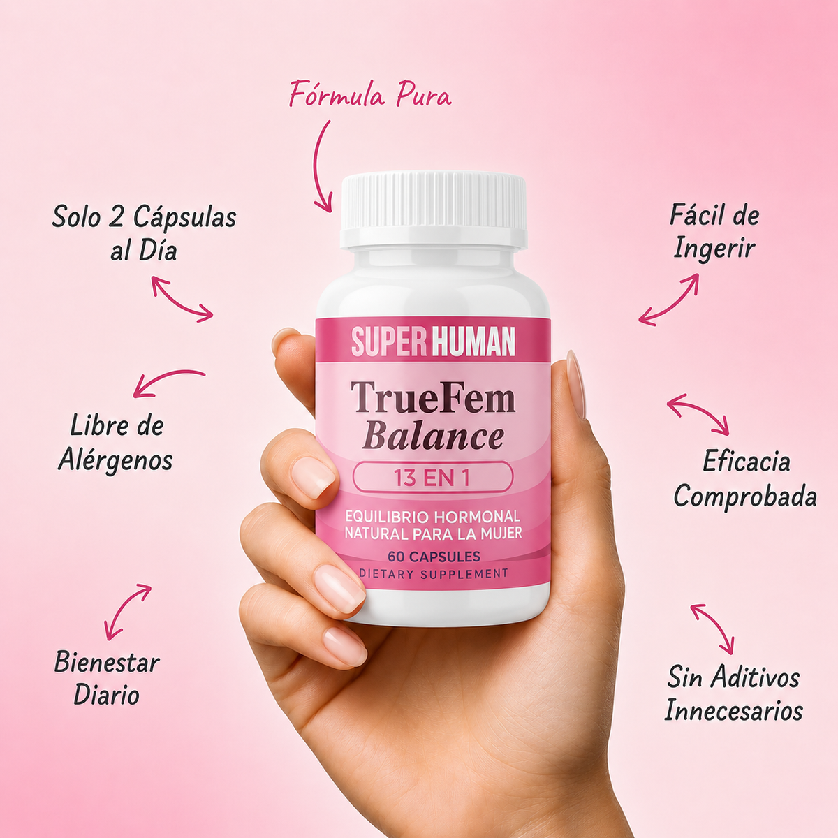 True Fem™ 13 en 1 - Bienestar Femenino | Energía y Equilibrio Hormonal