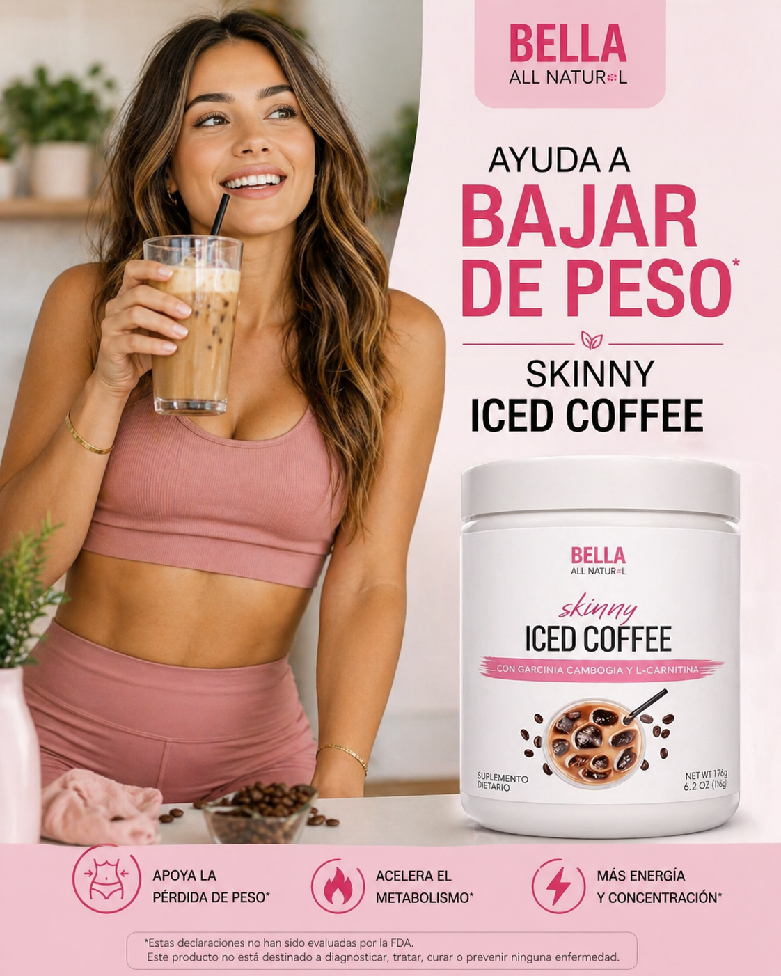 Skinny Iced Coffee ☕ | Apoya tu metabolismo y reduce antojos