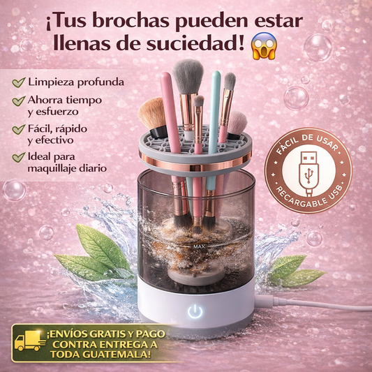 Limpiador de Brochas Automático | Limpieza Profunda en Minutos