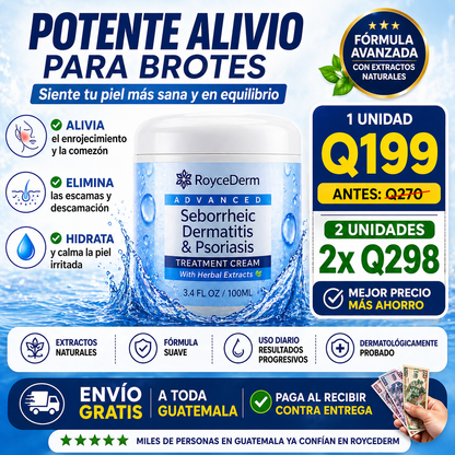 RoyceDerm Advanced – Controla la descamación y calma la irritación de tu piel
