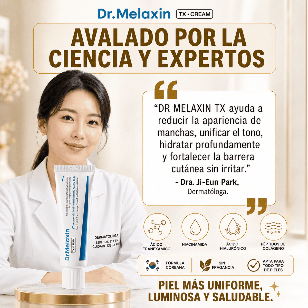Dr. Melaxin TX-Cream™ | Ayuda a Reducir Manchas y Recuperar un Tono Uniforme ✨