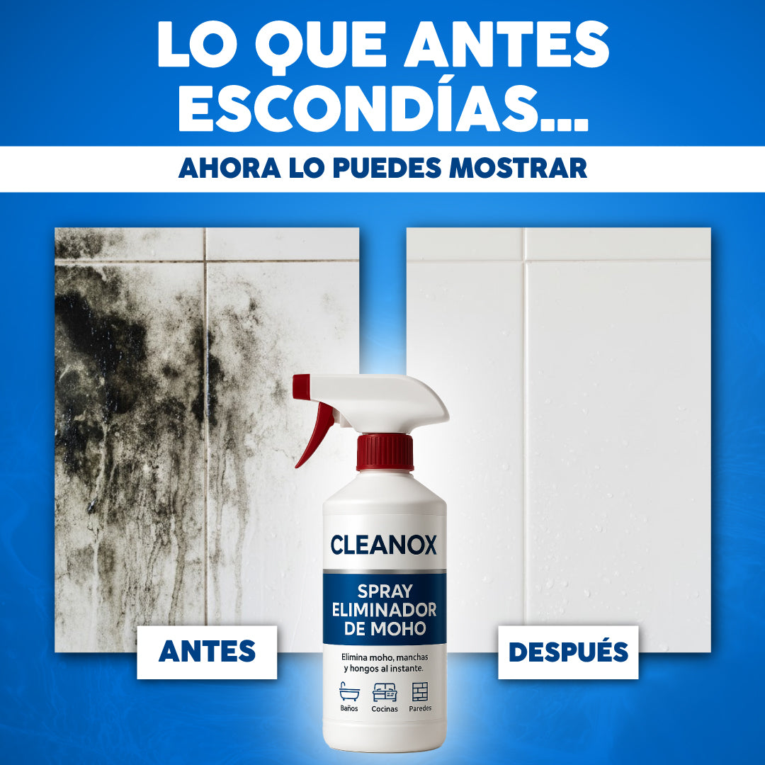 🧴 Cleanox™ | Spray Eliminador de Moho y Manchas de Humedad | Renueva la Apariencia de Tu Hogar