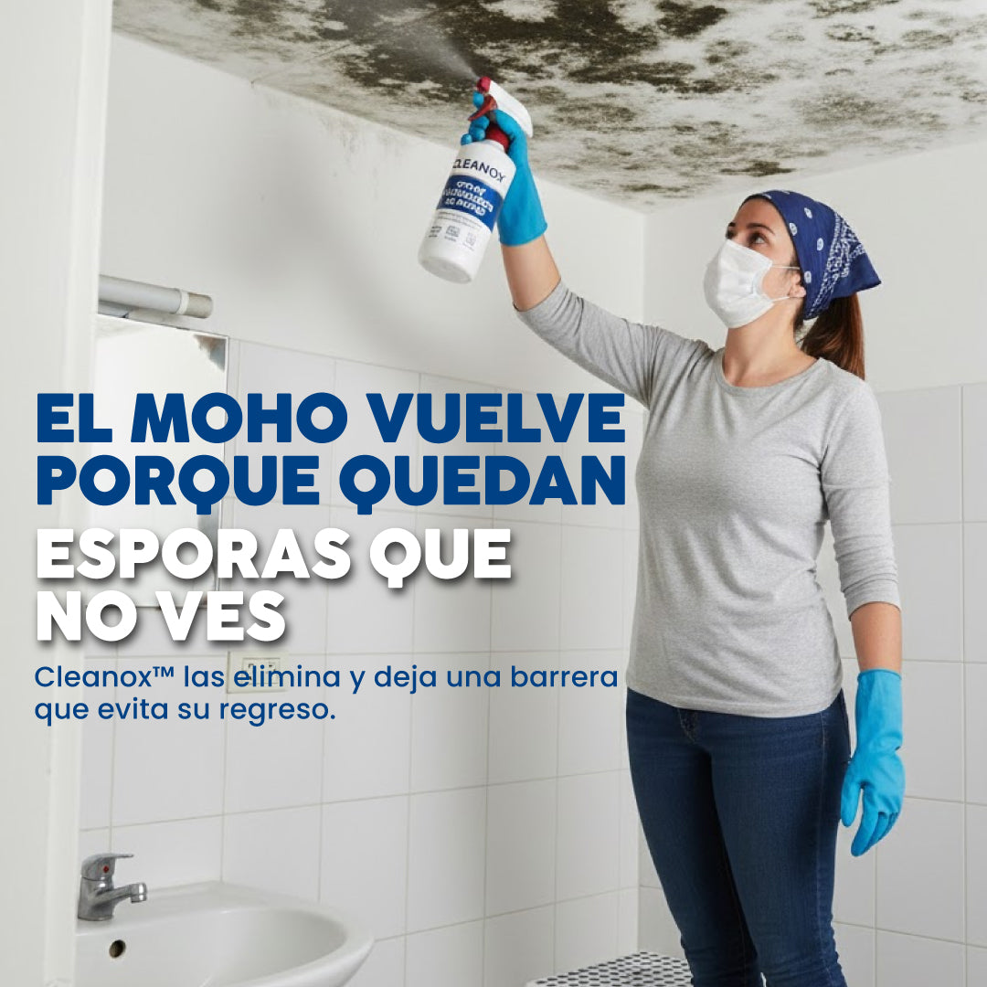 🧴 Cleanox™ | Spray Eliminador de Moho y Manchas de Humedad | Renueva la Apariencia de Tu Hogar