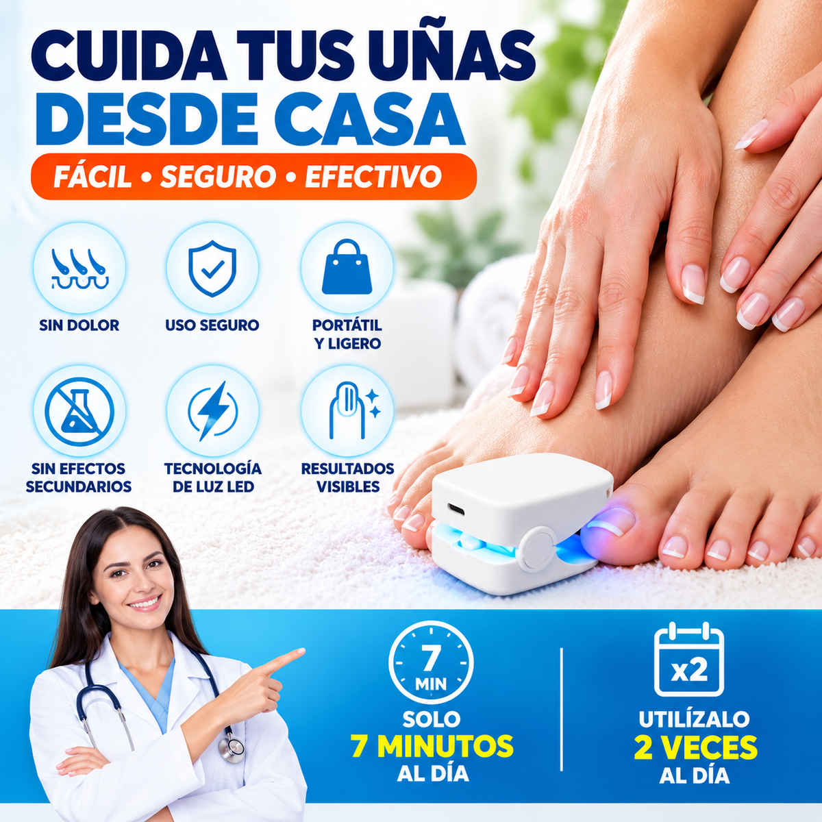 NailLight Pro™ – Láser Antihongo Para Uñas