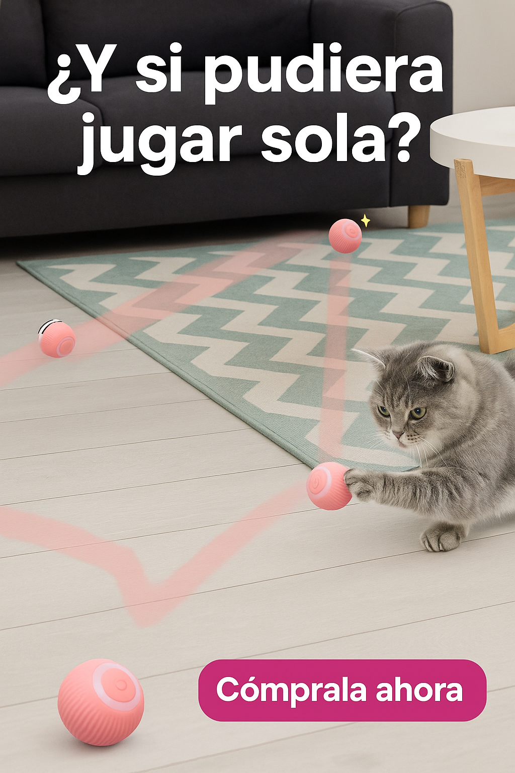 Pelota Inteligente Anti-Estrés para Mascotas 🐶🐱