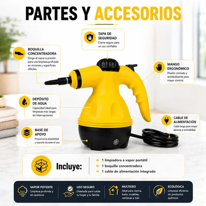 🏡 VaporMax Pro 10 en 1 | Limpia, Desinfecta y Renueva Todo Tu Hogar