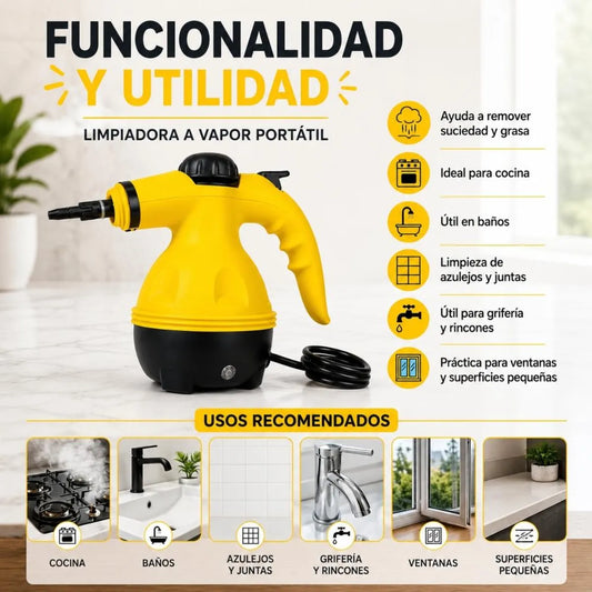 🏡 VaporMax Pro 10 en 1 | Limpia, Desinfecta y Renueva Todo Tu Hogar